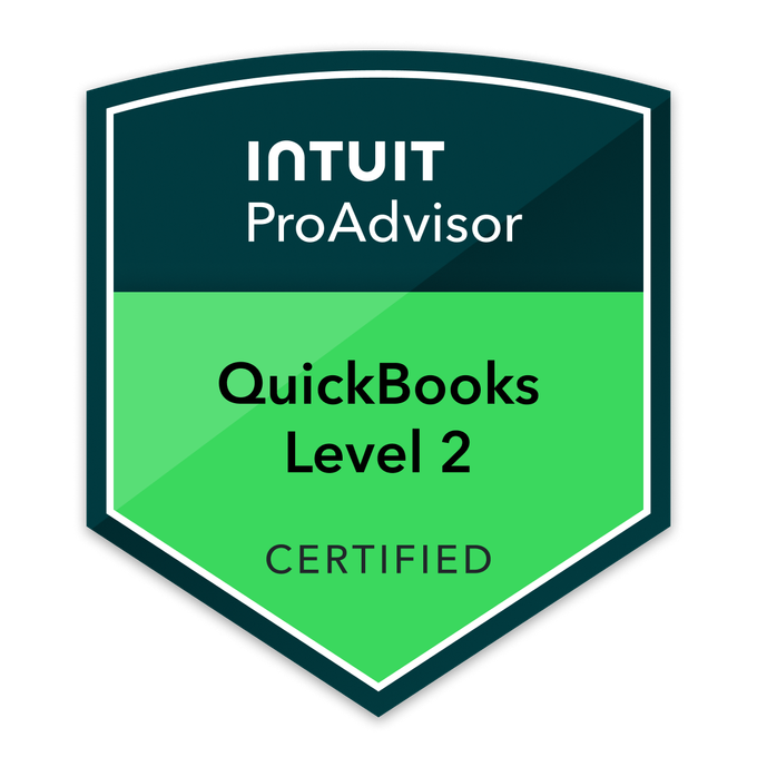 QuickBooks Level 2 Certified